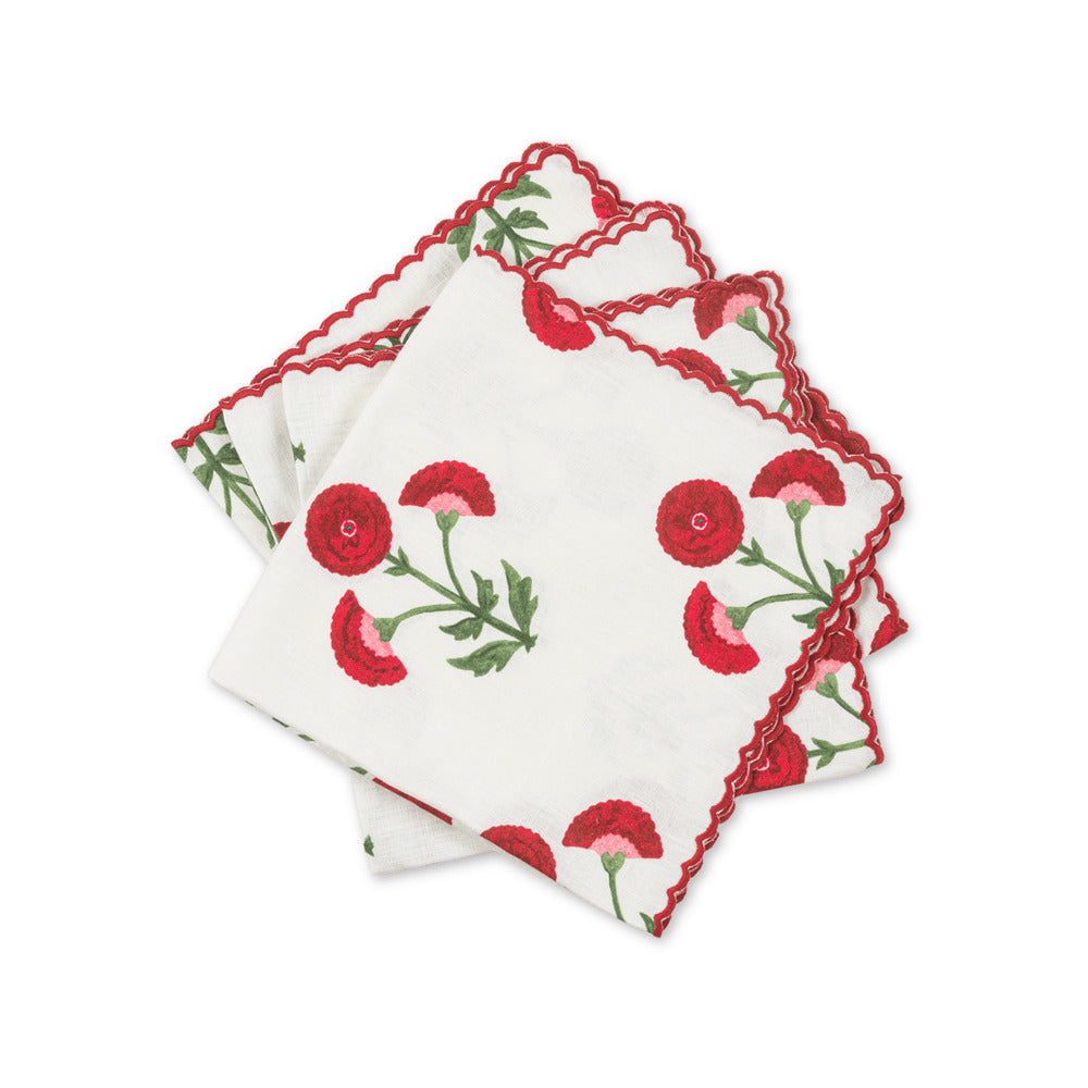 Gisele Napkin set of 4 Scarlet