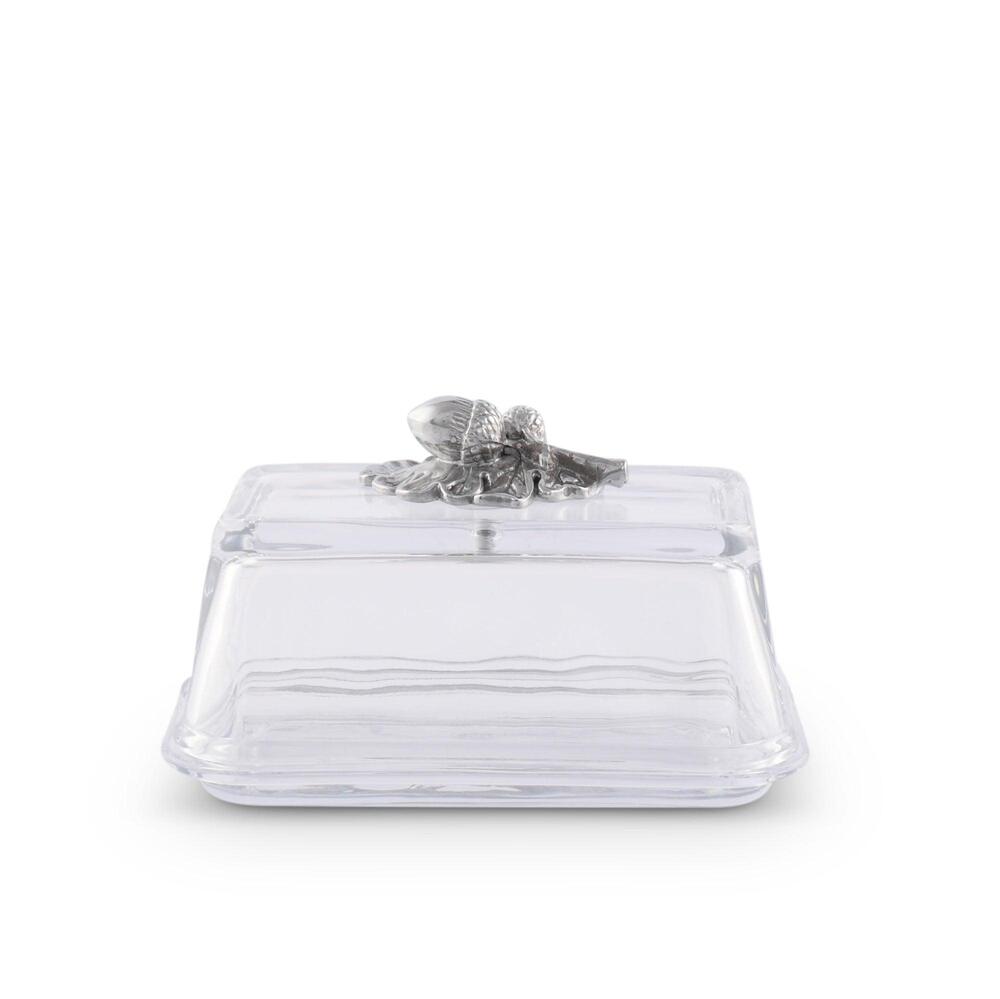 Glass Butter Dish - Acorn by Arthur Court Designs 1
