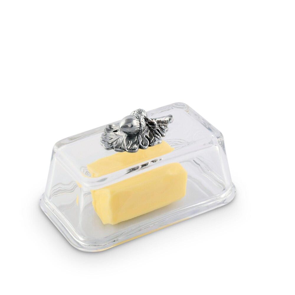 Glass Butter Dish - Acorn by Arthur Court Designs 2
