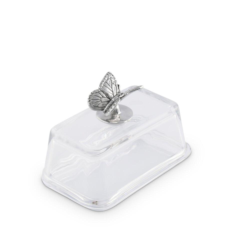 Glass Butter Dish - Butterfly by Arthur Court Designs 2