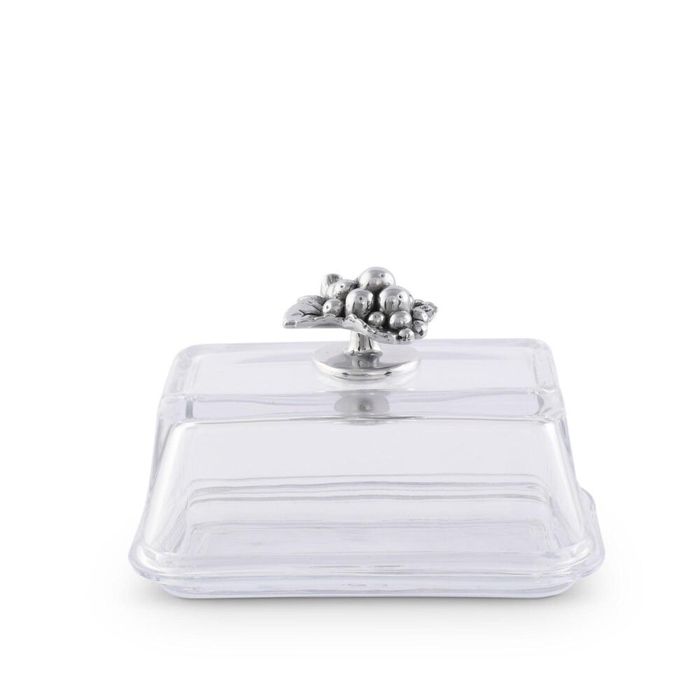 Glass Butter Dish - Grape by Arthur Court Designs 2