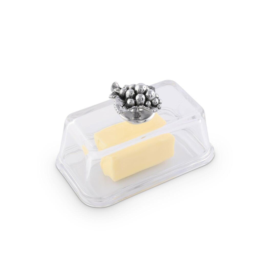 Glass Butter Dish - Grape by Arthur Court Designs 3