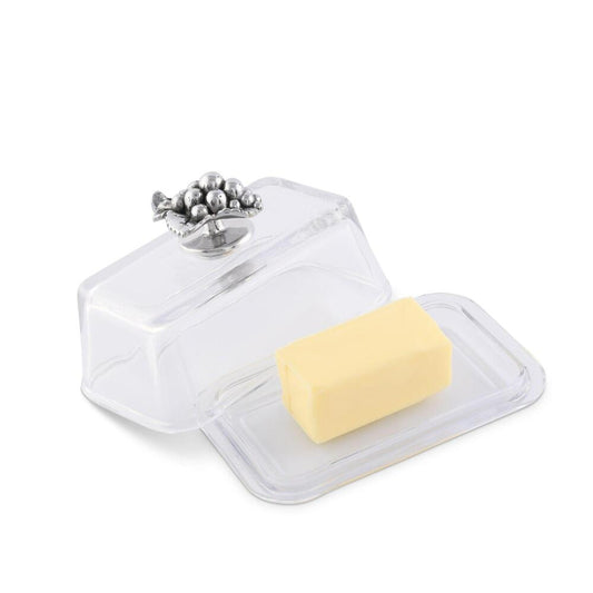 Glass Butter Dish - Grape by Arthur Court Designs
