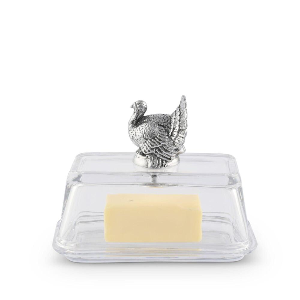 Glass Butter Dish - Turkey by Arthur Court Designs 1