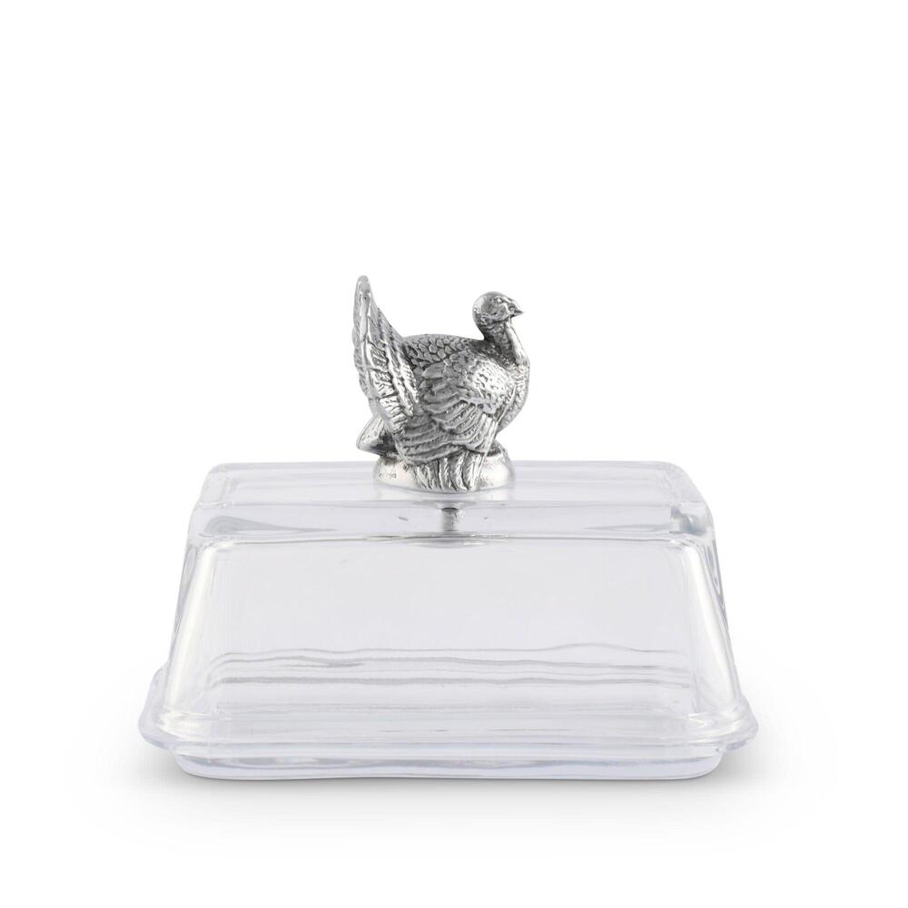 Glass Butter Dish - Turkey by Arthur Court Designs 2