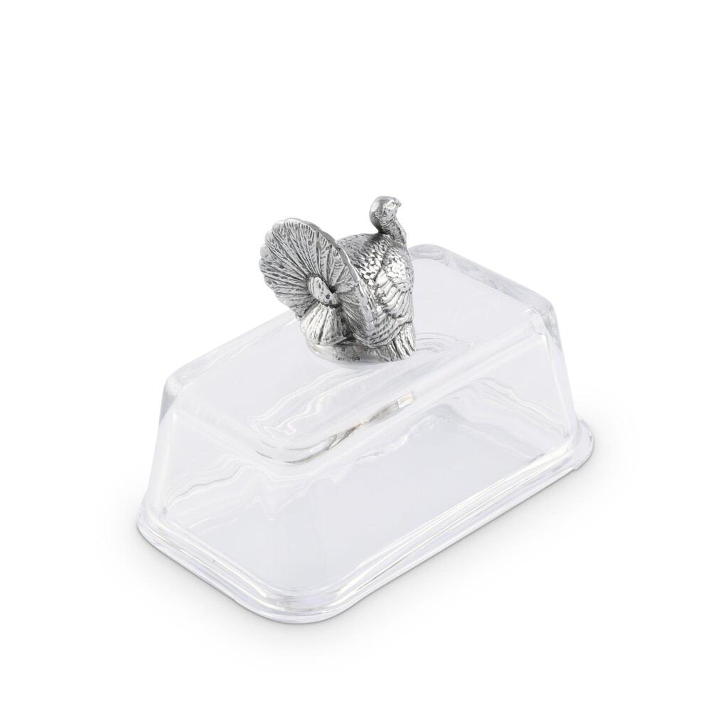 Glass Butter Dish - Turkey by Arthur Court Designs 3