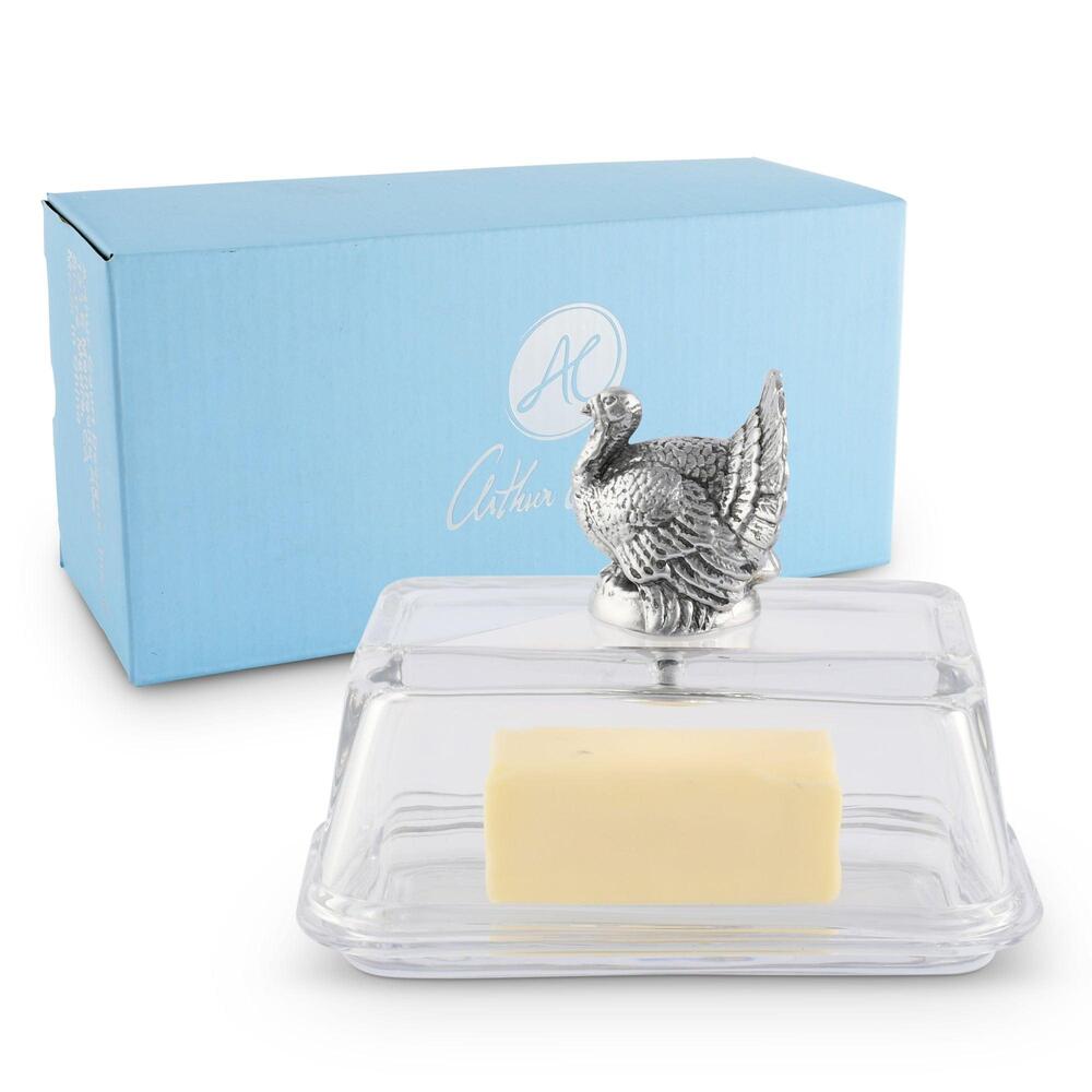Glass Butter Dish - Turkey by Arthur Court Designs 5