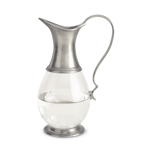 Glass Pitcher with Handle by Match Pewter