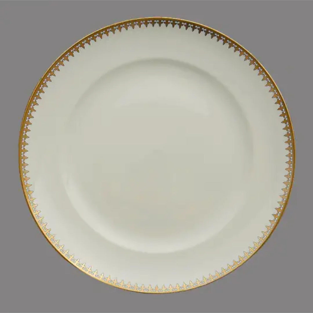 Gold Arrowhead Dinner Plate by Mottahedeh