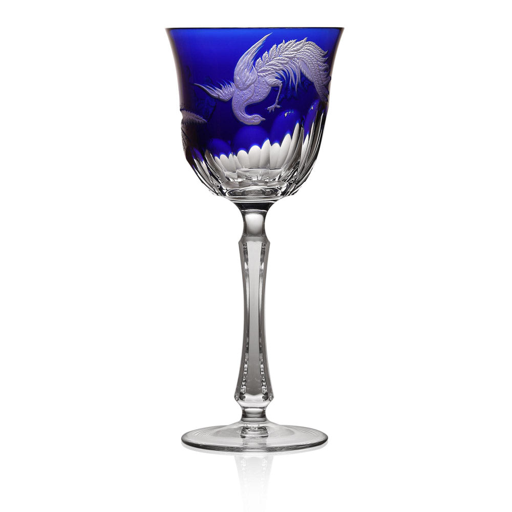 Gold Aves Cobalt Water Glass by Varga Crystal