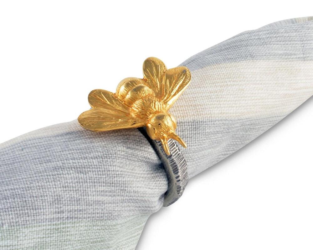 Gold Bee Napkin Ring by Vagabond House 6