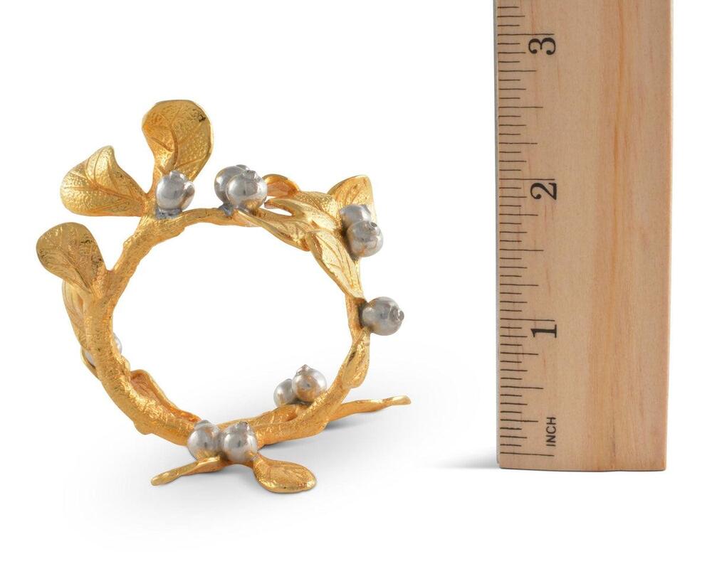 Golden Winter Berry Napkin Ring by Vagabond House 4
