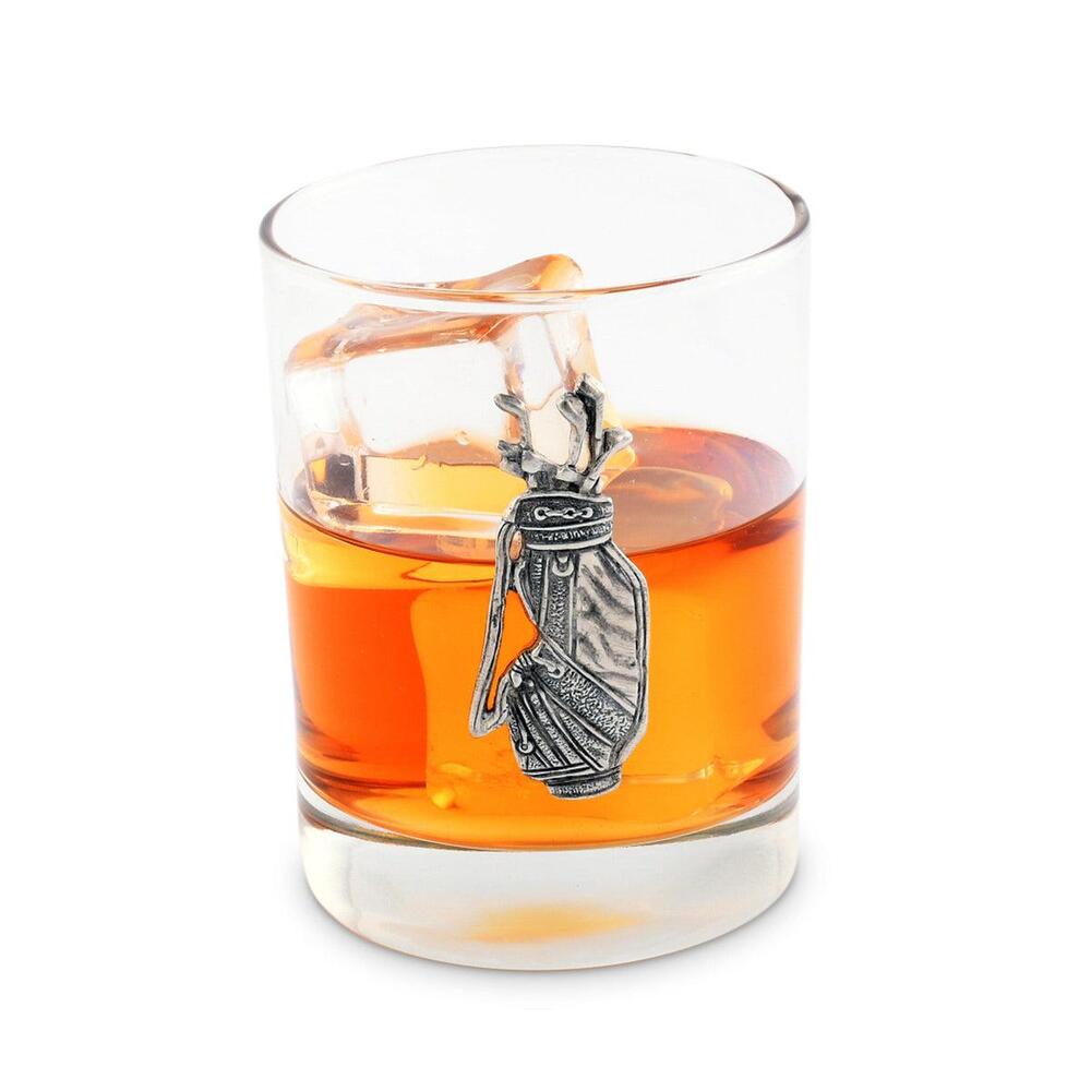 Golf Bag Double Old Fashioned Glass by Vagabond House 1