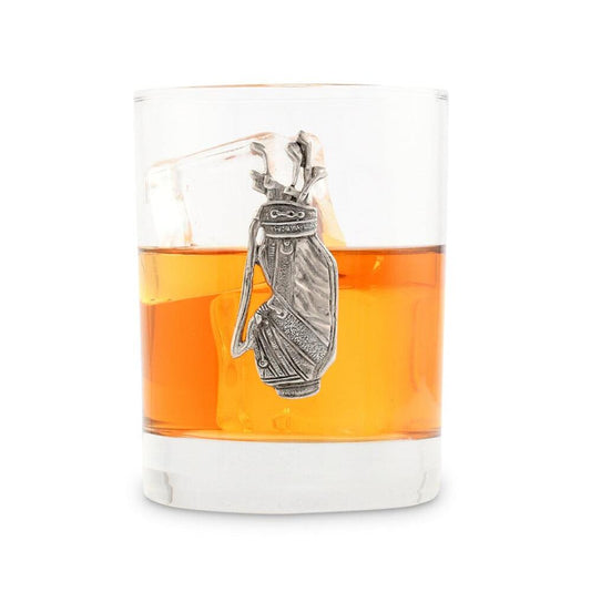 Golf Bag Double Old Fashioned Glass by Vagabond House