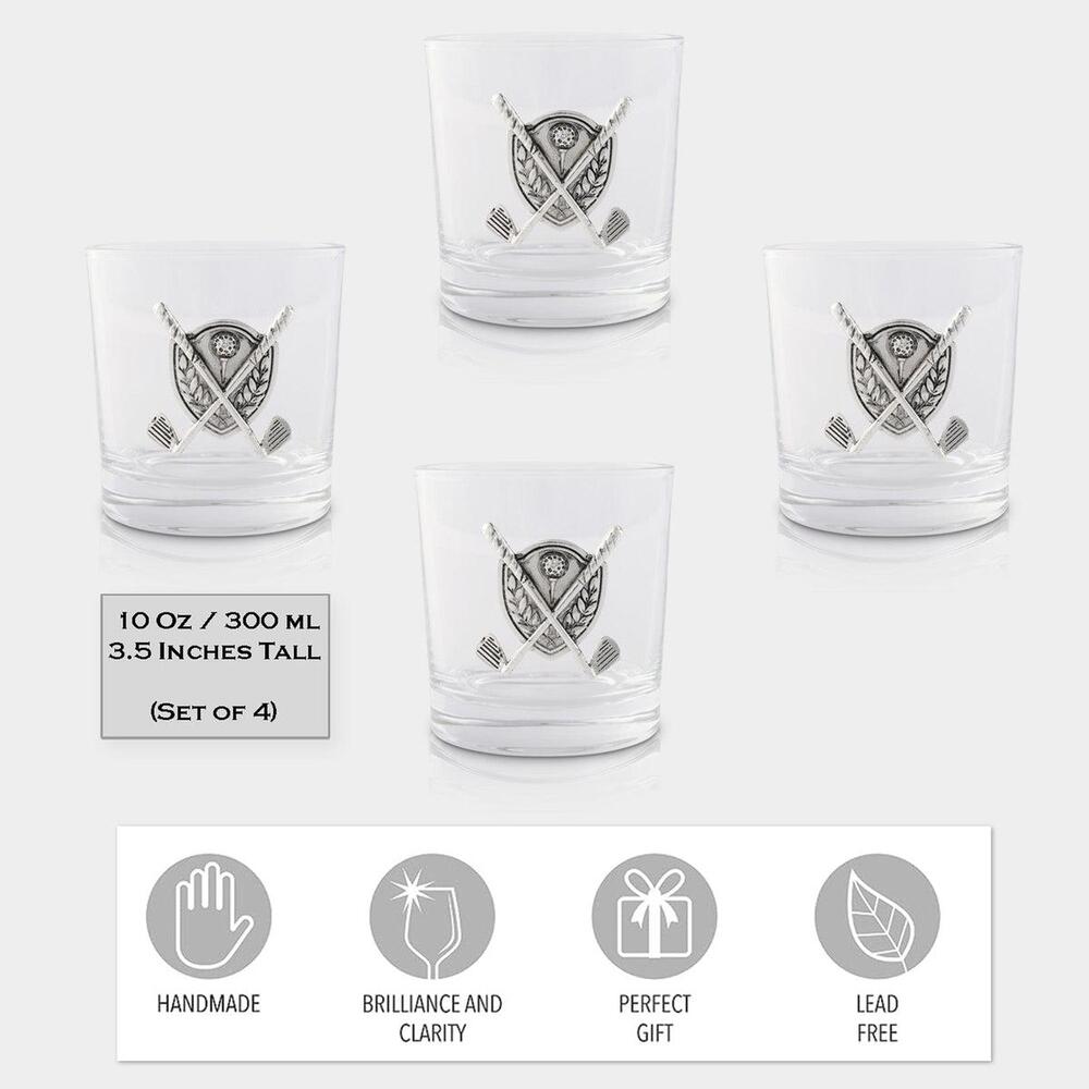 Golf Bar Glasses Set of 4 by Vagabond House 2