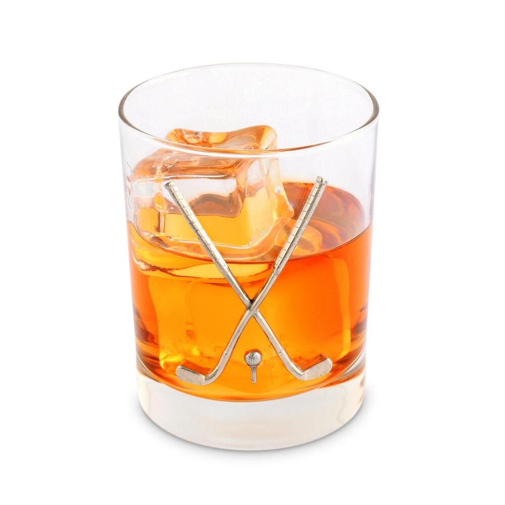 Golf Club Double Old Fashioned Glass by Vagabond House 1