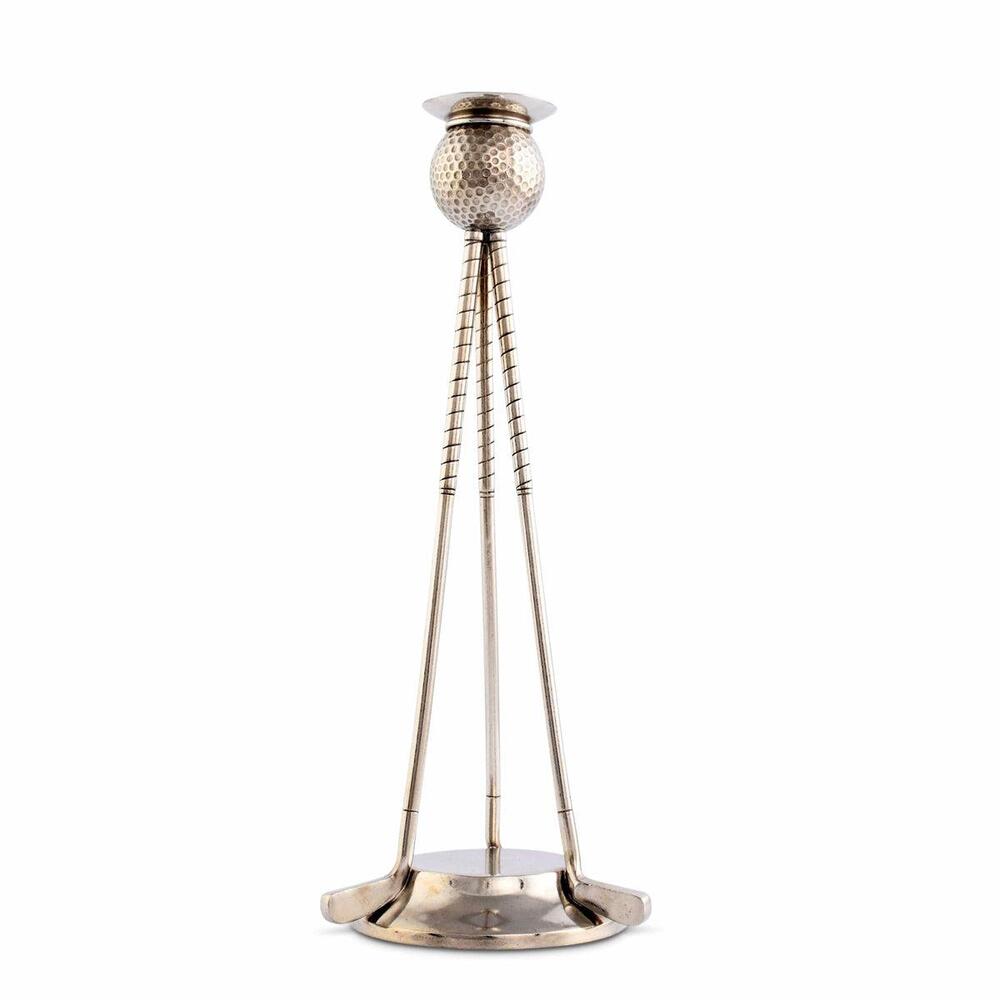 Golf Club Pewter Candlestick by Vagabond House