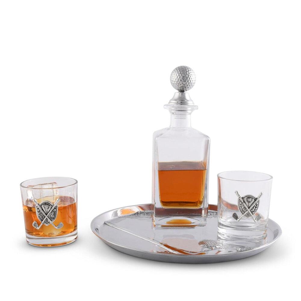 Golf Round Serving Tray by Vagabond House 3