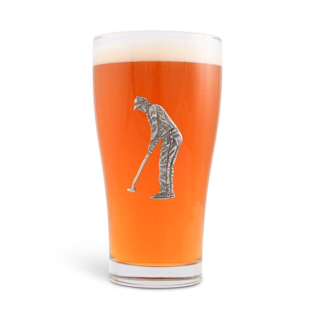 Golfer Beer Glass by Vagabond House 2
