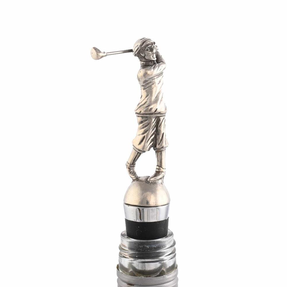 Golfer Bottle Stopper by Vagabond House