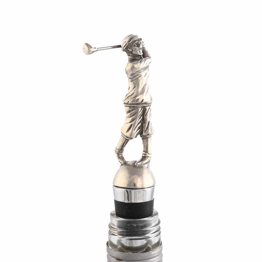 Golfer Bottle Stopper by Vagabond House