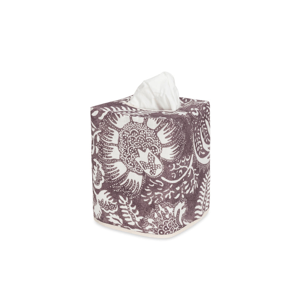 Granada Linen Tissue Box Cover Thistle