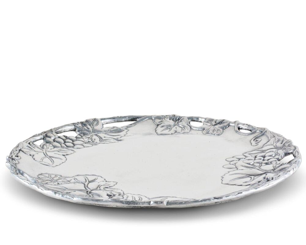 Grape 12" Round Plate by Arthur Court Designs 1