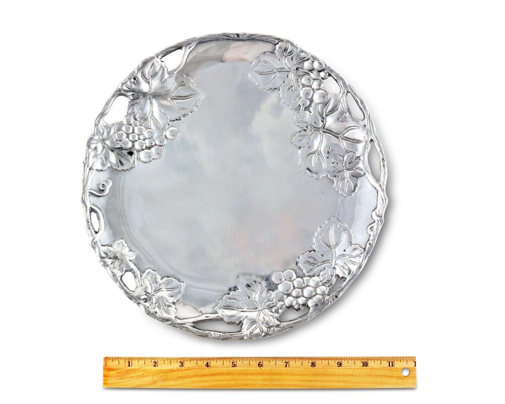 Grape 12" Round Plate by Arthur Court Designs 4