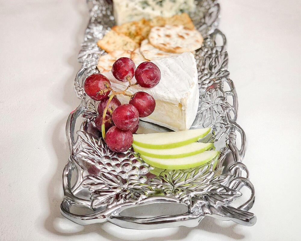 Grape 19" L Oblong Tray by Arthur Court Designs 6