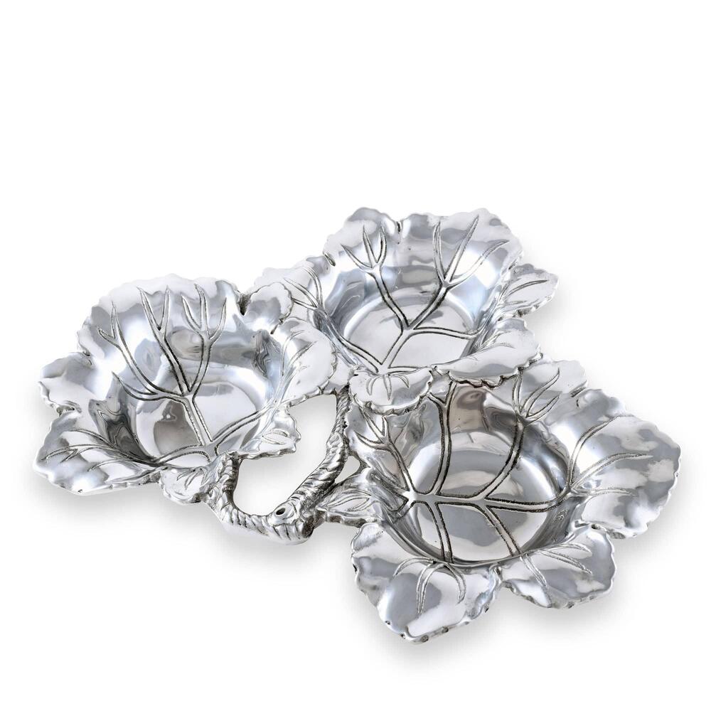 Grape 3-Bowl Bowl by Arthur Court Designs