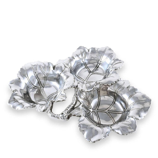 Grape 3-Bowl Bowl by Arthur Court Designs
