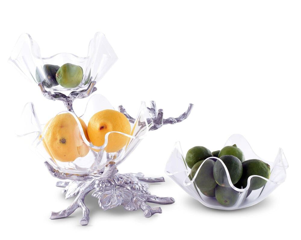 Grape Acrylic Bowls 3-Tiered Stand by Arthur Court Designs 4