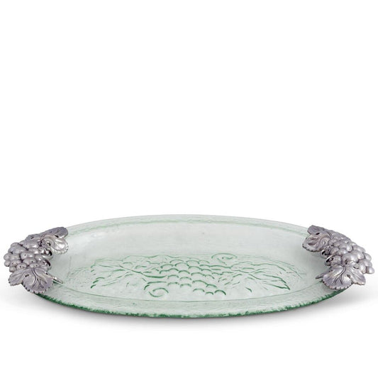 Grape Glass Platter by Arthur Court Designs