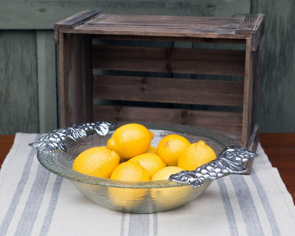 Grape Glass Salad Bowl by Arthur Court Designs 1