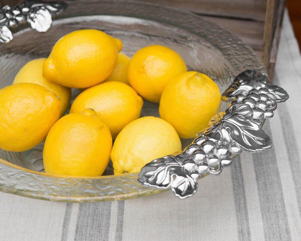 Grape Glass Salad Bowl by Arthur Court Designs 2