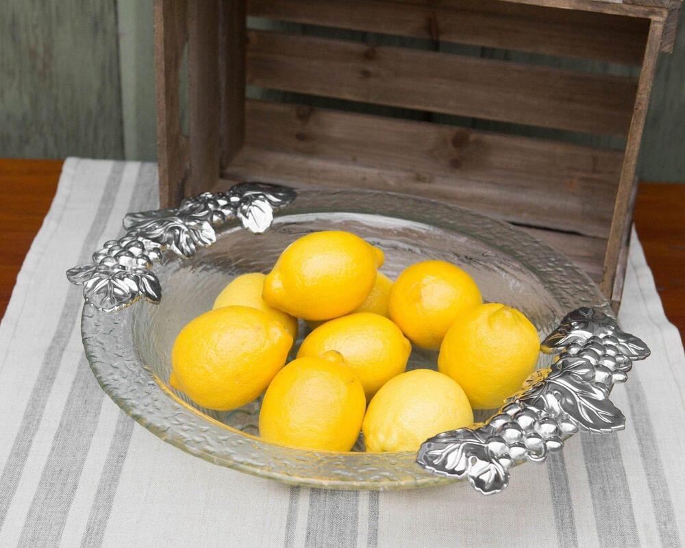 Grape Glass Salad Bowl by Arthur Court Designs 3