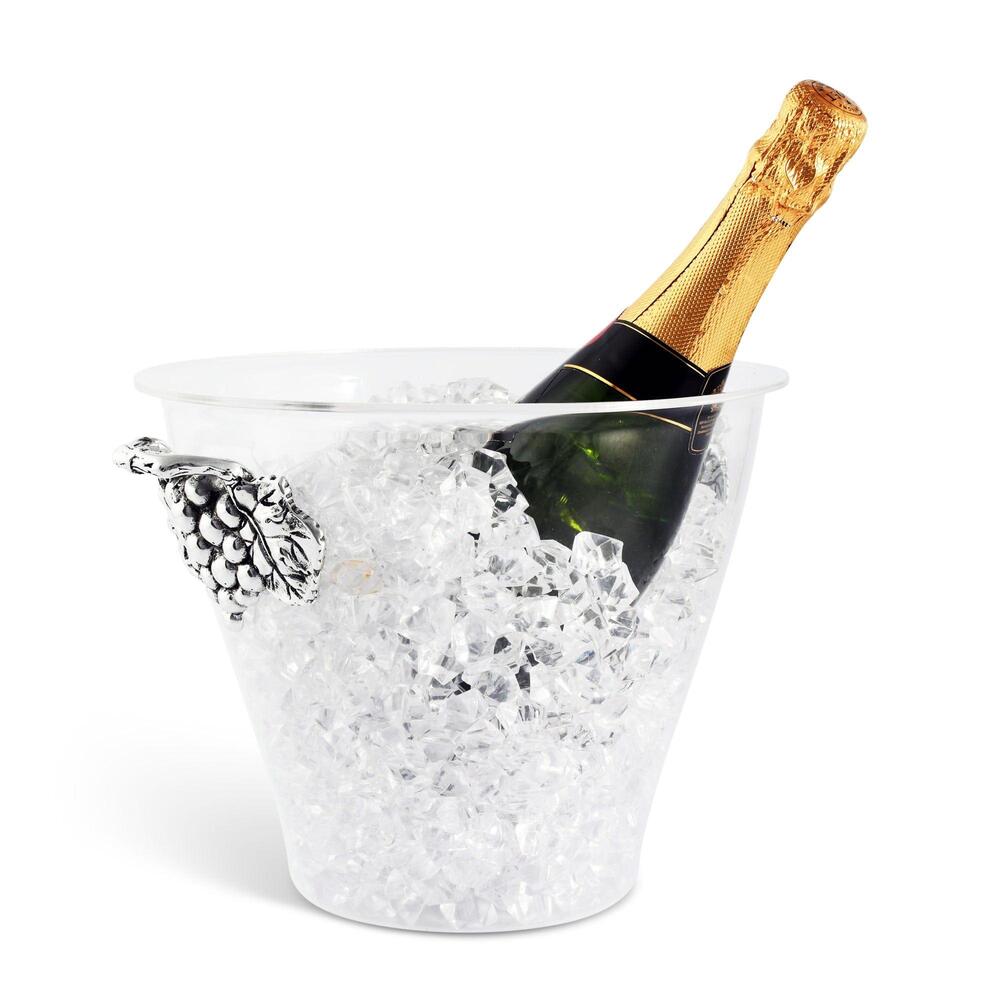 Grape Handle Acrylic Ice Bucket by Arthur Court Designs