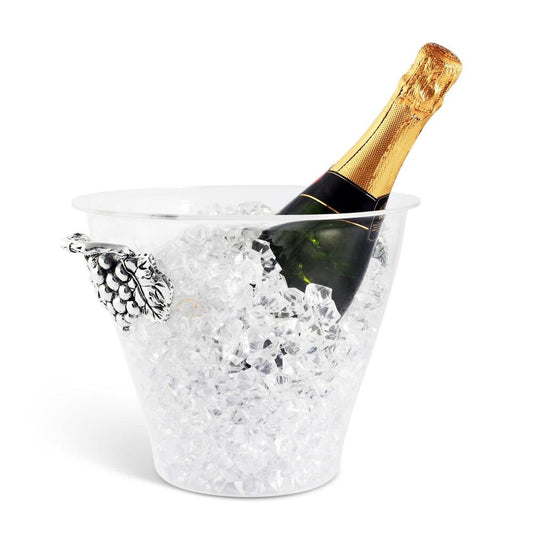 Grape Handle Acrylic Ice Bucket by Arthur Court Designs