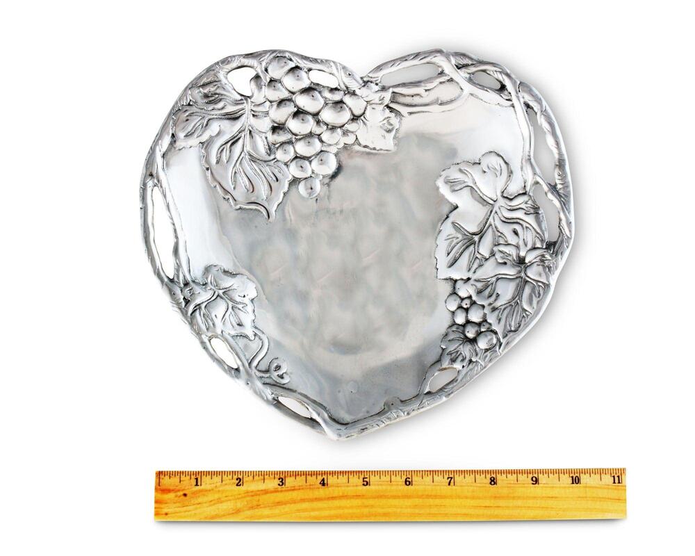 Grape Heart Coupe Tray by Arthur Court Designs 4