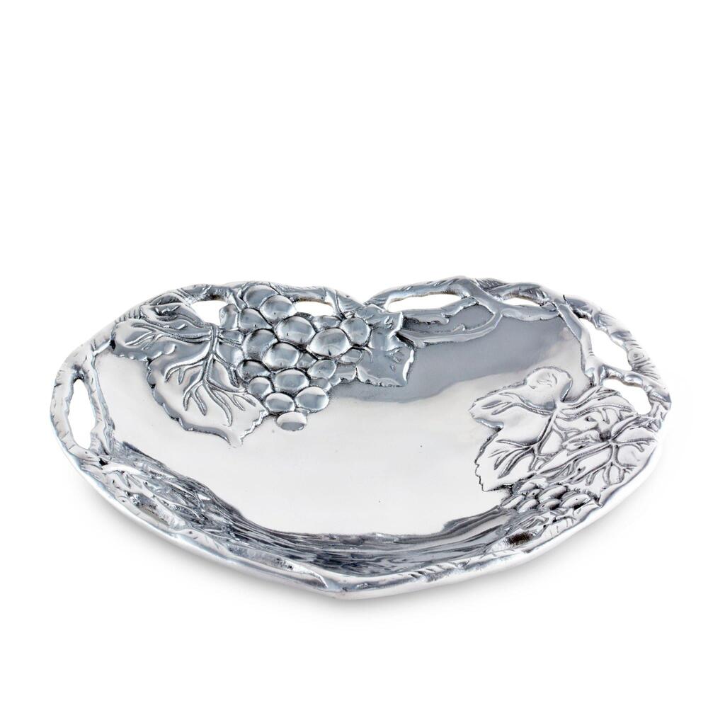 Grape Heart Coupe Tray by Arthur Court Designs