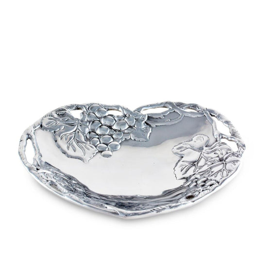 Grape Heart Coupe Tray by Arthur Court Designs