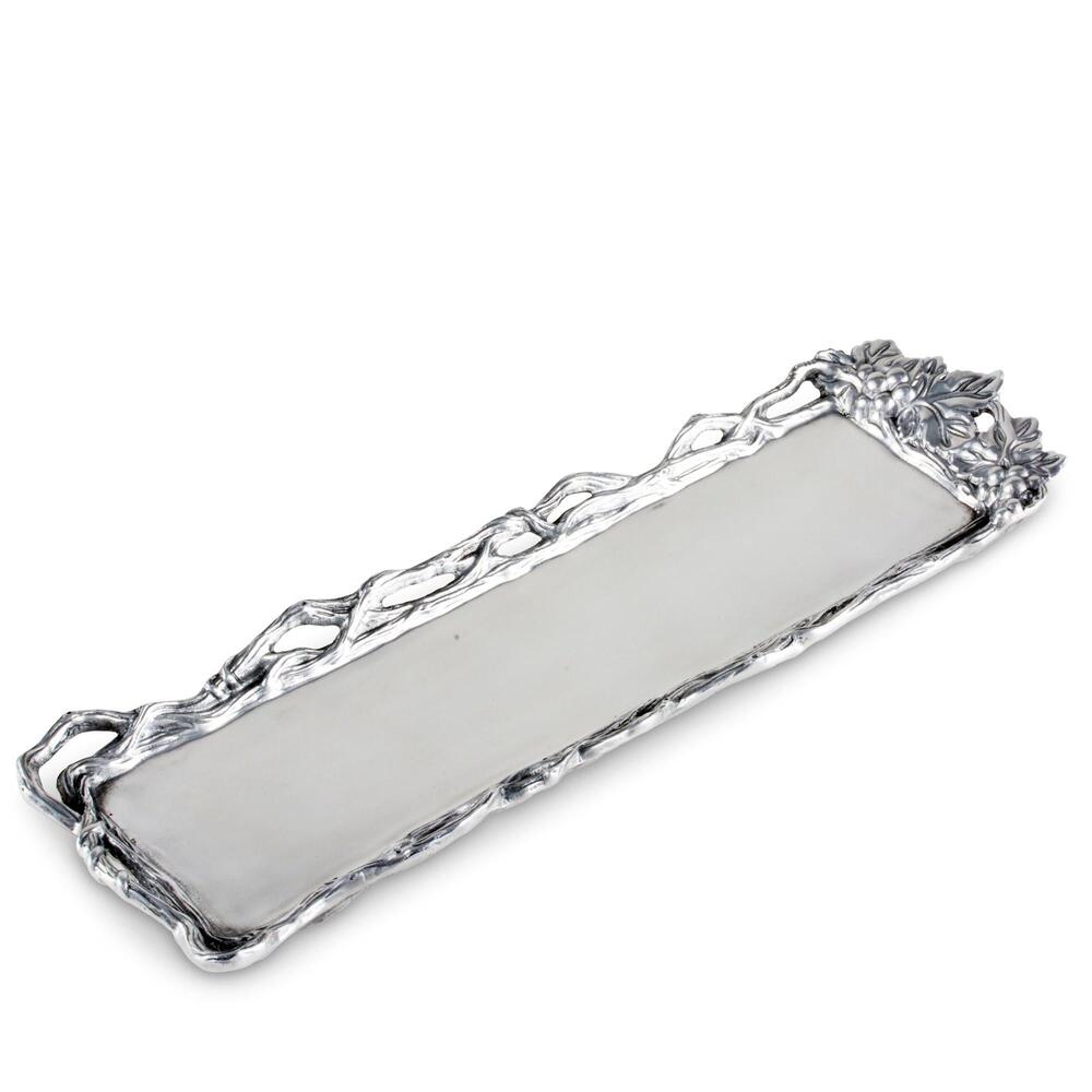 Grape Open Vine Oblong Tray by Arthur Court Designs