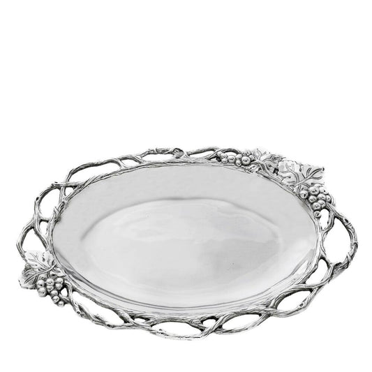 Grape Open Vine Oval Tray by Arthur Court Designs