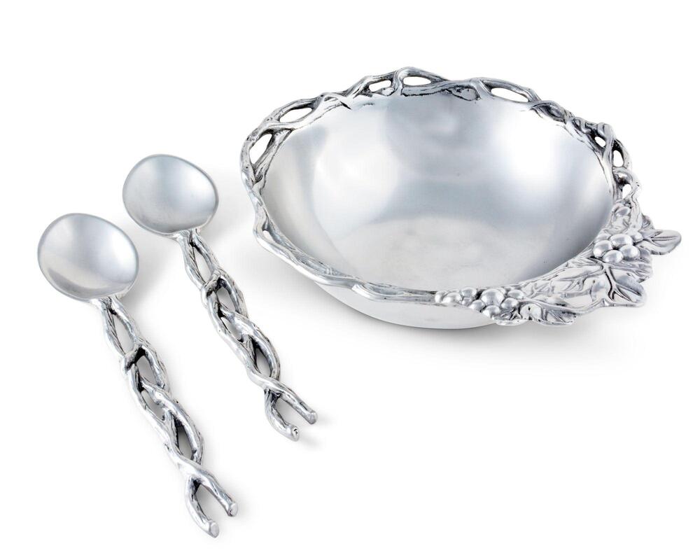 Grape Open Vine Salad Set 3-Piece by Arthur Court Designs 3