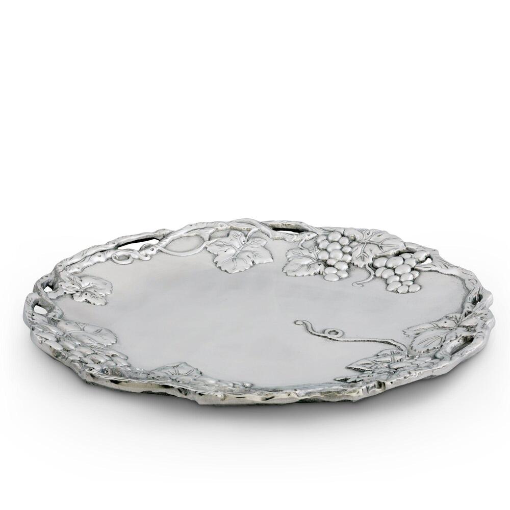 Grape 15" Round Tray by Arthur Court Designs 2