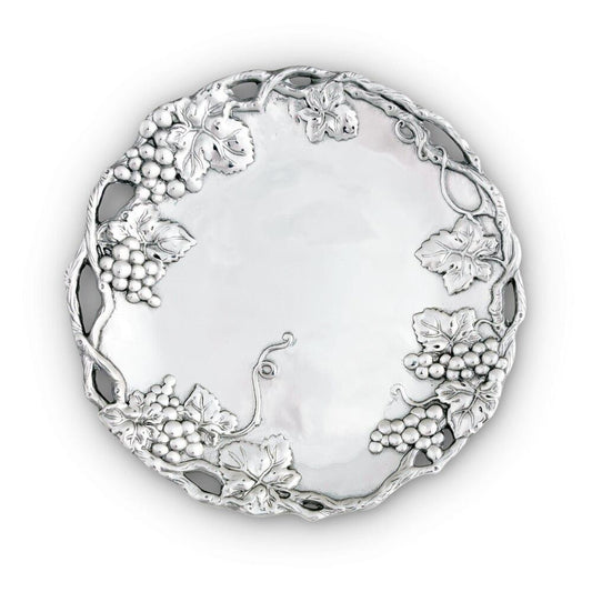 Grape 15" Round Tray by Arthur Court Designs