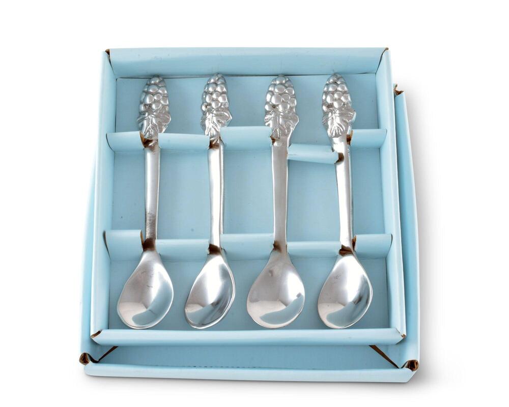 Grape Set of 4 Spoons by Arthur Court Designs 3