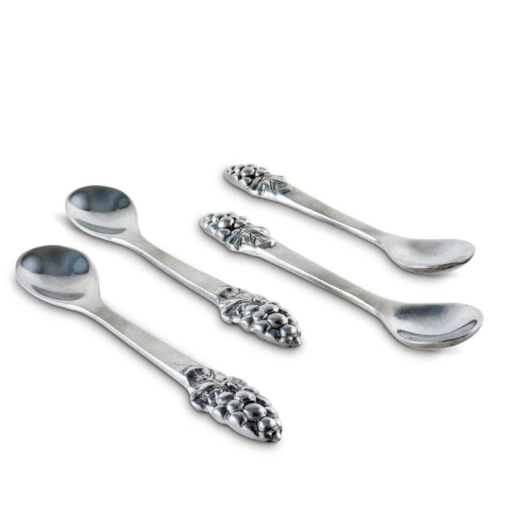 Grape Set of 4 Spoons by Arthur Court Designs