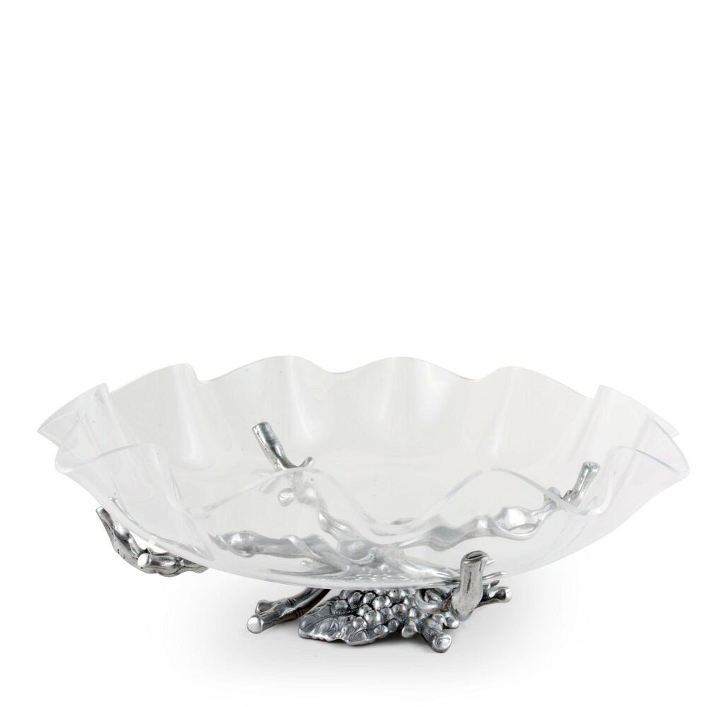 Grape Stand Acrylic Bowl 16" by Arthur Court Designs