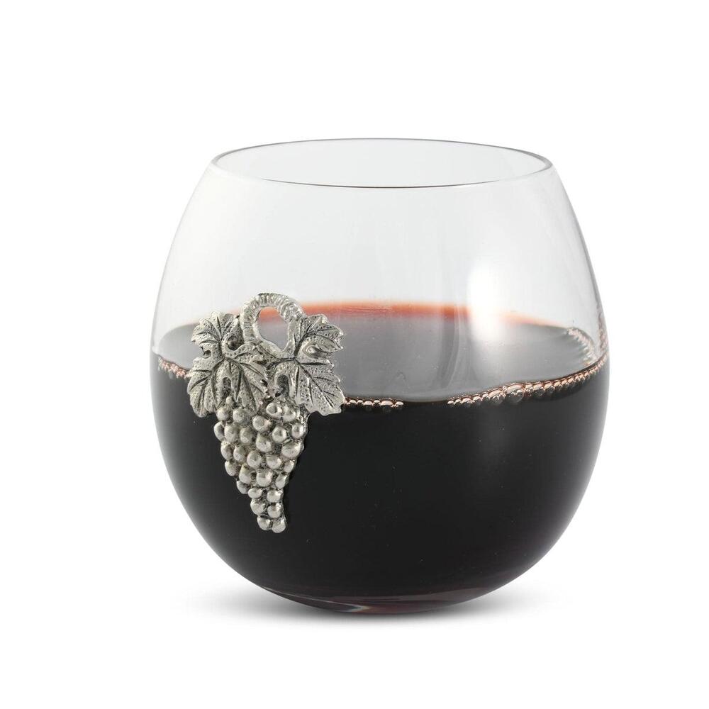 Grape Stemless Wine Glass by Vagabond House 1